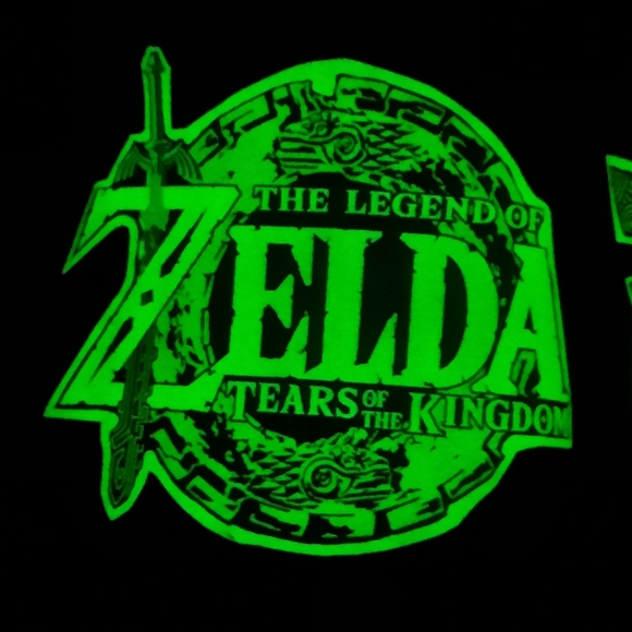 Vans Custom Glow in the dark Zelda Tears of the Kingdom black leather shoes 8.5 - Picture 9 of 16